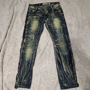 Distressed jeans